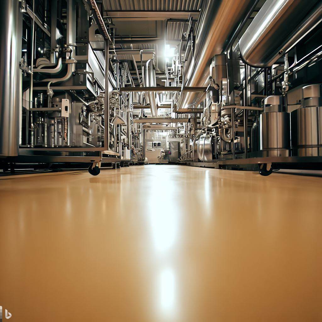 أرضيات المصانع الغذائية