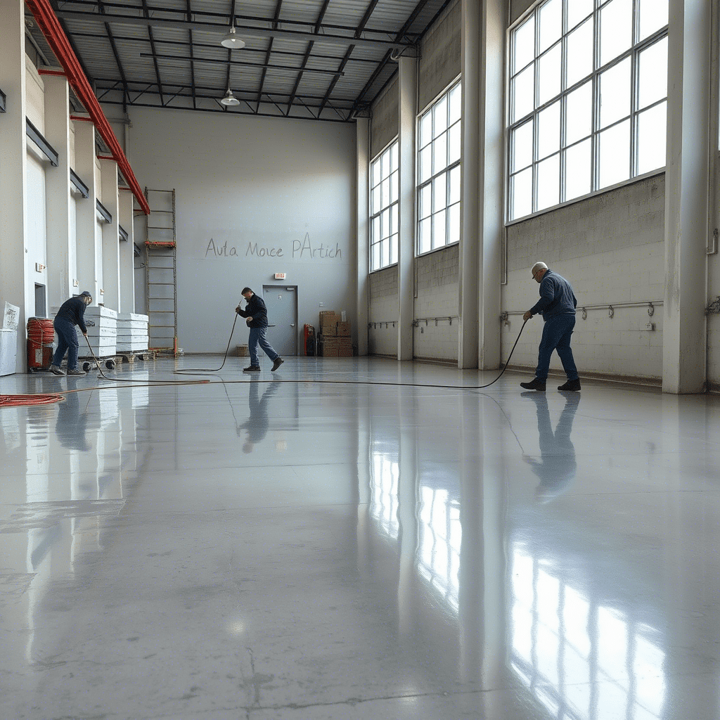 دهانات الإيبوكسي للأرضيات (Epoxy Coating): حل اقتصادي لتجديد وحماية الأرضيات الخرسانية