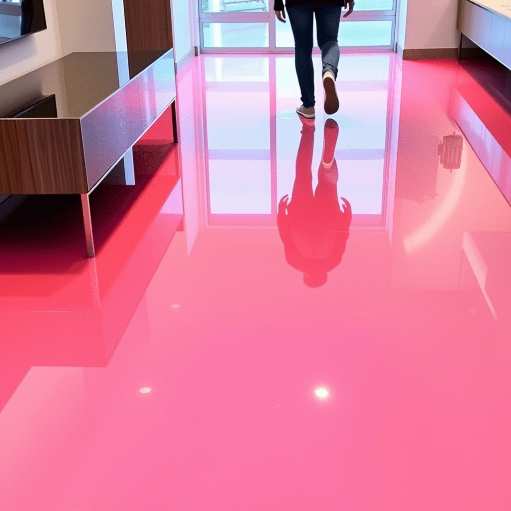 أرضيات الأكريليك الصلب (Solid Acrylic): المتانة والجمال لأرضيات الملاعب والساحات الخارجية