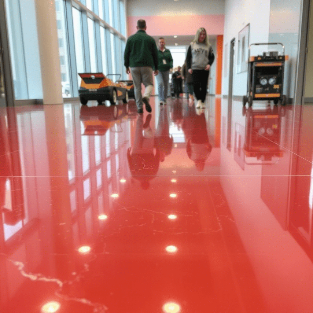 أرضيات الأكريليك الصلب (Solid Acrylic): المتانة والجمال لأرضيات الملاعب والساحات الخارجية