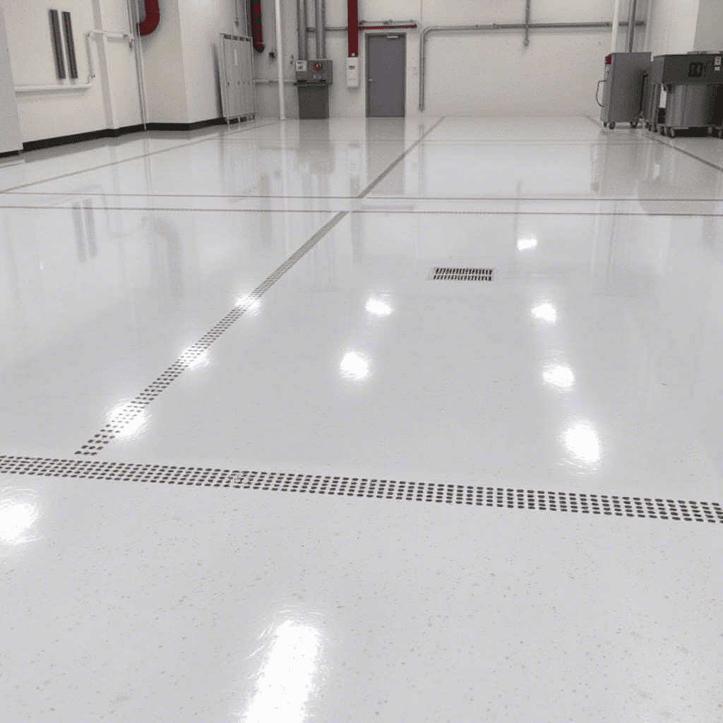 أرضيات الإيبوكسي المضادة للشحنات الاستاتيكية (Epoxy Anti-Static Flooring): حماية فائقة للمناطق الحساسة