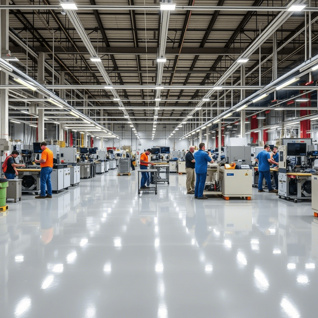 كيف تساهم أرضيات الإيبوكسي في زيادة كفاءة الإنتاج وتقليل التكاليف بالمصانع